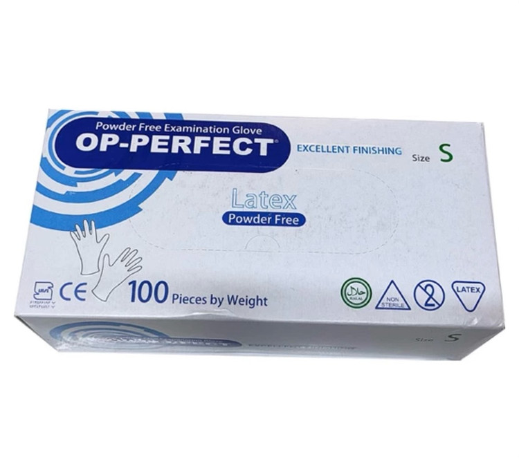 دستکش لاتکس مدل OP-PERFECT بسته 100 عددی