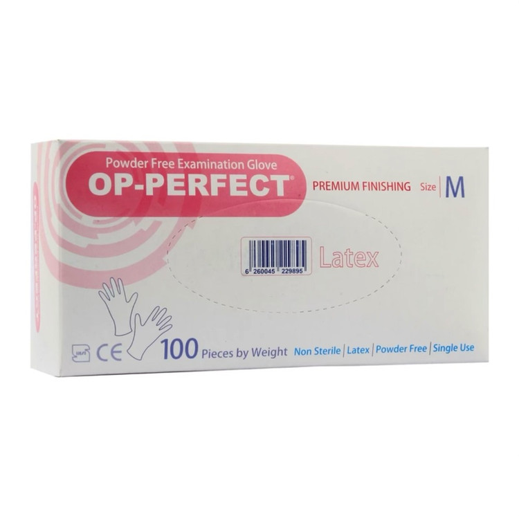 دستکش لاتکس مدل OP-PERFECT بسته 100 عددی